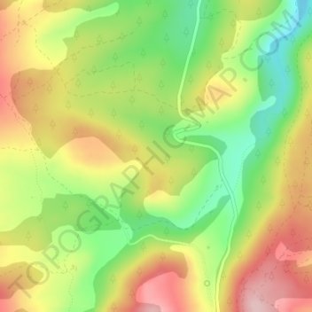 Carte topographique Mas de Grau, altitude, relief
