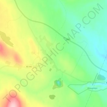 Carte topographique Masugnsbyn, altitude, relief