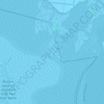 Carte topographique Biuni, altitude, relief