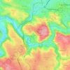 Carte topographique Gourgan, altitude, relief