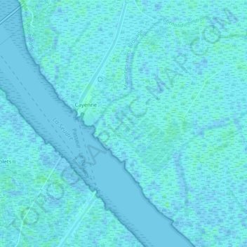 Carte topographique La Pauline, altitude, relief