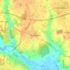 Carte topographique Thorrington, altitude, relief
