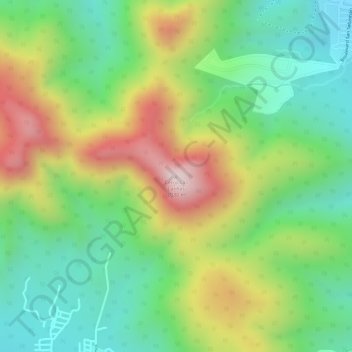 Carte topographique Cerro Las Latillas, altitude, relief