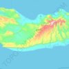 Carte topographique Socotra, altitude, relief