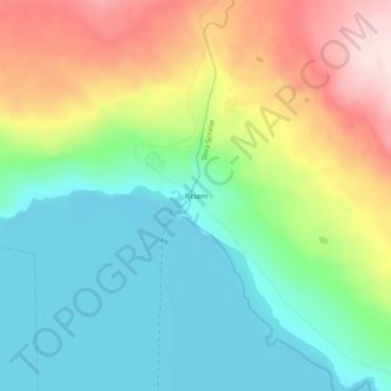 Carte topographique Ritsem, altitude, relief