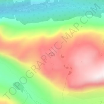 Carte topographique Uranosi, altitude, relief