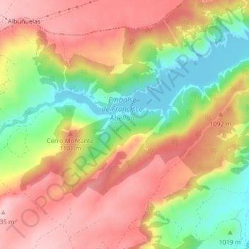 Carte topographique Fardes, altitude, relief