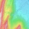 Carte topographique Saury, altitude, relief