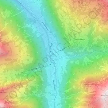 Carte topographique Matt, altitude, relief