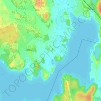 Carte topographique Frösunda, altitude, relief