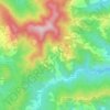 Carte topographique Carnea, altitude, relief