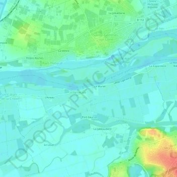 Carte topographique Le Grand Port, altitude, relief