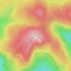 Carte topographique Mount Donna Buang, altitude, relief