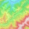 Carte topographique Le Chambon de Bavas, altitude, relief