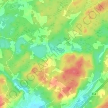 Carte topographique Sjöhultet, altitude, relief