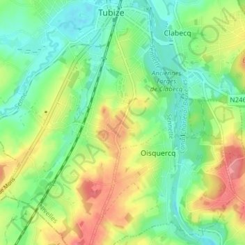 Carte topographique Egypte, altitude, relief