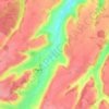 Carte topographique North Elham, altitude, relief