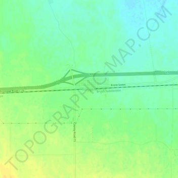 Carte topographique Roggen, altitude, relief