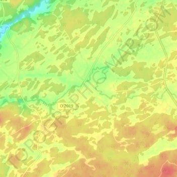 Carte topographique Berg, altitude, relief