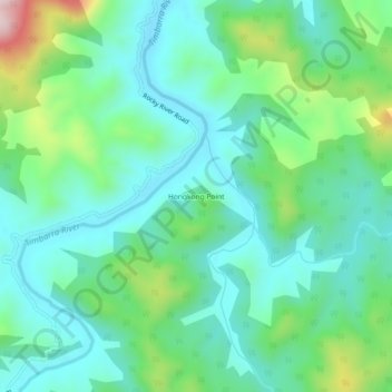 Carte topographique Hongkong Point, altitude, relief