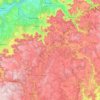 Carte topographique Engstingen, altitude, relief