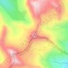 Carte topographique Trico Peak, altitude, relief