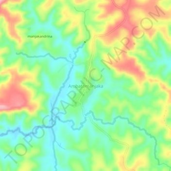 Carte topographique Ambatomanjaka, altitude, relief