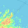 Carte topographique Foxy Islands, altitude, relief