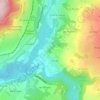 Carte topographique Le Caton, altitude, relief
