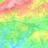 Carte topographique Coadic Bihan, altitude, relief