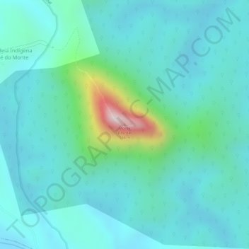 Carte topographique Monte Pascoal, altitude, relief