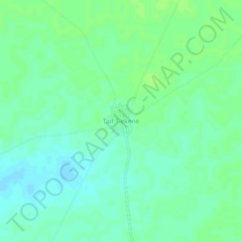 Carte topographique Taif Tiekene, altitude, relief