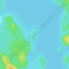 Carte topographique Alligator Point, altitude, relief