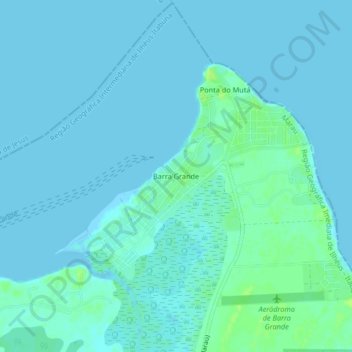 Carte topographique Barra Grande, altitude, relief