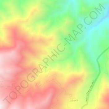Carte topographique درک, altitude, relief