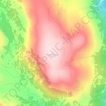 Carte topographique Ramundberget, altitude, relief