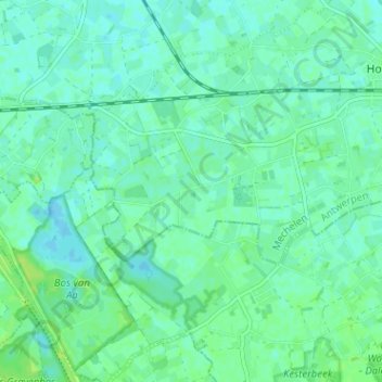 Carte topographique Pikkerie, altitude, relief