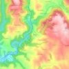 Carte topographique Chaules, altitude, relief