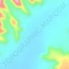 Carte topographique Burk'A Shet', altitude, relief