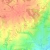 Carte topographique La Croix-Verte, altitude, relief
