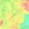 Carte topographique Conselheiro Lafaiete, altitude, relief