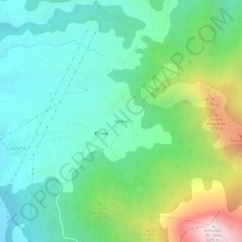 Carte topographique Ceresa, altitude, relief