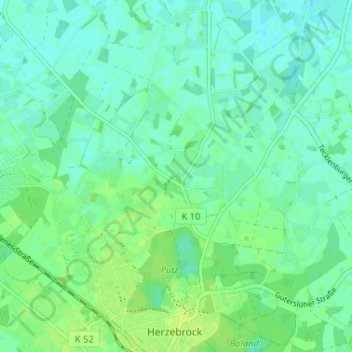 Carte topographique Groppel, altitude, relief
