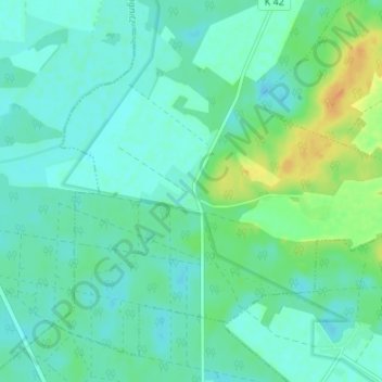 Carte topographique Schlesin, altitude, relief