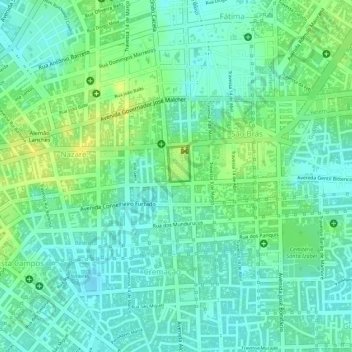 Carte topographique Macacaúba, altitude, relief