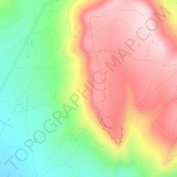Carte topographique La Muela, altitude, relief