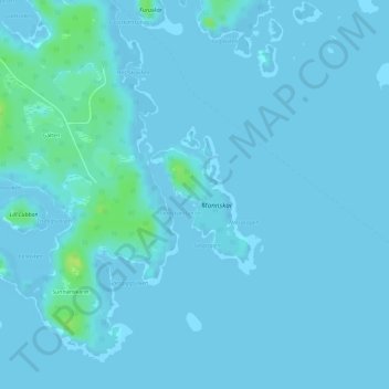 Carte topographique Gävlehamn, altitude, relief