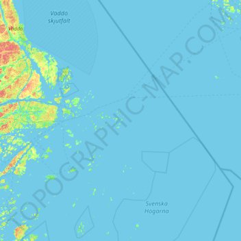 Carte topographique Kläppen, altitude, relief