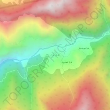 Carte topographique Taluka, altitude, relief