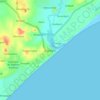 Carte topographique Gopalpur, altitude, relief